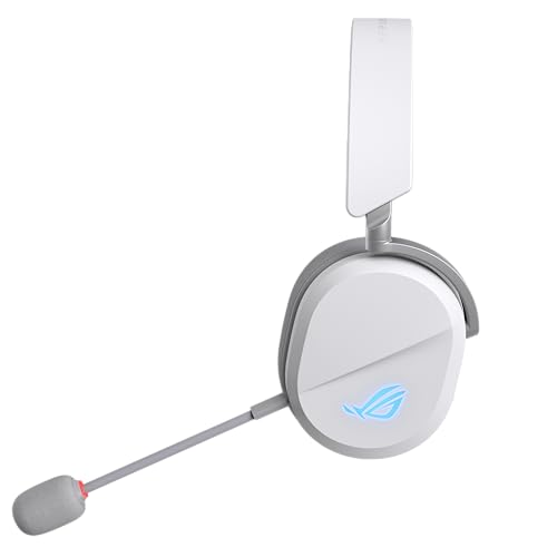 ASUS ROG Pelta Wireless Gaming Headset with Detachable Mic - White - color: WHITE