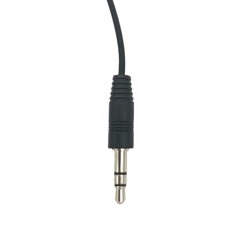 2pack Push-To-Talk K1 Cable with Aux 3.5mm Male Adapter PTT Mic for Baofeng UV-5R Retevis RT18 RT19 RT21 RT22 RT27 H-777 Kenwood 2-Pin Radio Connecting to Headset Earmuffs with 3.5mm Audio Jack
