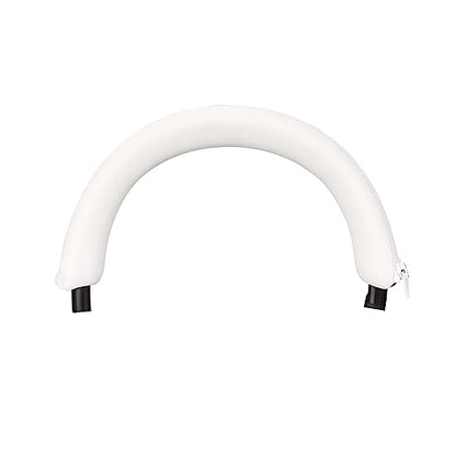Protective Headband Cover Headband Cushions Silicone Sleeves Protectors with Zipper for WH-1000XM5 Earphone Cushions Headphone Protectors - color: White
