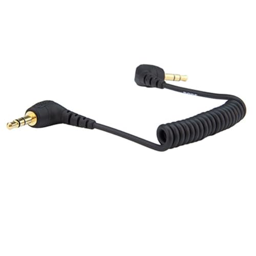 RØDE SC2 3.5mm TRS to TRS Patch Cable (200mm, Black) — for Camera/Audio Recorder Mic Inputs — NOT for Mobile Phones