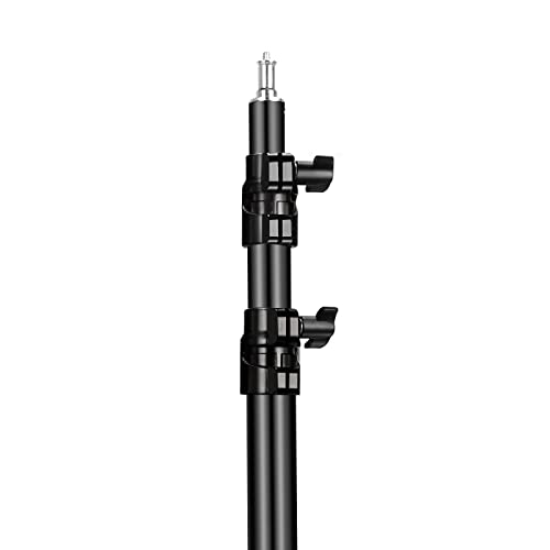 Heavy Duty Light Stand with Boom Arm, 10ft/300cm Metal Adjustable Air-Cushioned Tripod Stand, 5.2ft/158cm Holding Arm and Sandbag for Photography Studio Outdoor Monolight Softbox Reflector