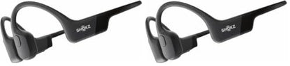 SHOKZ OpenRun Bone Conduction Bluetooth Headphones, Black, USB-C Charging (Pack of 2) - color: Black, size: Standard Size+USB-C Charging (Pack of 2)