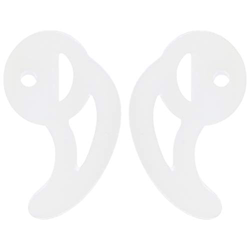 Silicone Fin Ear Mold - Slip Replacement Earbud Tips Sport Earbud Tips for Air Acoustic Coil Tube Earpiece L