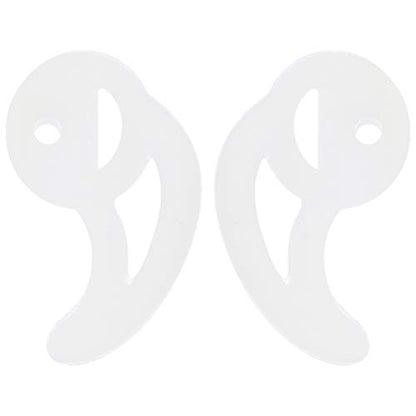 Silicone Fin Ear Mold - Slip Replacement Earbud Tips Sport Earbud Tips for Air Acoustic Coil Tube Earpiece L