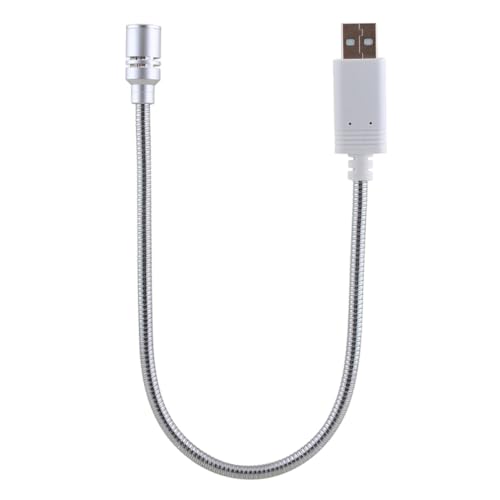 Portable USB Microphone with Compact Design for Laptop and Desktop Computer, Aluminum Alloy Material, Silver Color, for Gaming and Meeting Use