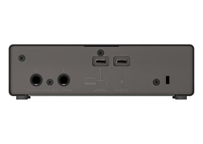 Yamaha 2-in/2-out USB-C Audio Interface with 24-bit/192kHz Support, 1 Combo/1 TRS inputs, Direct Monitoring, Loopback, and Steinberg Software Suite, Black UR12MK3 B - color: Black, style: UR12MK3