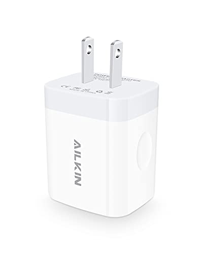 USB C Charger Block, 20W PD Wall Charger C Type Fast Charging Power Adapter | USB Plug Brick Cube Box Station for iPhone 17 16e 16 15 14 13 Pro Max 13 Mini Pro Max Apple USBC Outlet Typec Port Connector - color: Wall Charger White