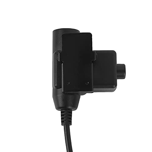 U94 PTT System Adapter Headset Adaptor Compatible with Hytera HYT pd602i pd682i pd662i hp602 hp682 bd519 bd6302 pd680 x1p x1e (Military NATO US Wiring,Wired,Black)