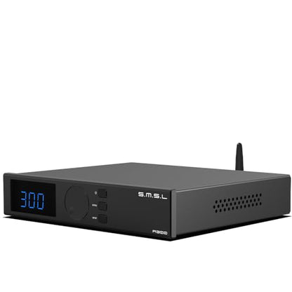 S.M.S.L A300 HiFi Power Amplifier, Class D Integrated Amp SDB Sound Effects 2.1 Audio System Hi-Res Audio Receiver RCA/Bluetooth 5.0/USB Input 8 Modes of EQ 165W x 2 THD+N 0.004%(with Remote Control)