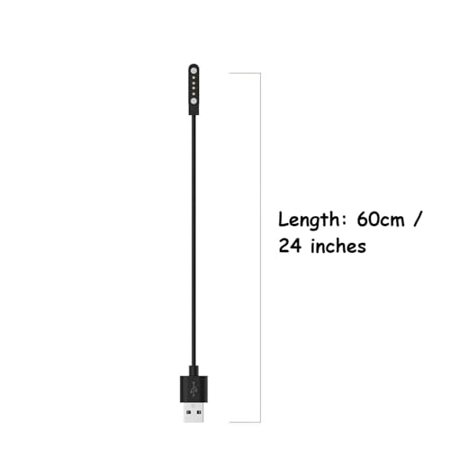 Replacement Magnetic Charging Cable for Bone Conduction Headphones, USB Charger Cord for 4-pin Interface Bone Conduction Headphones, Smartbands, and Smartwatches (7.62mm Pitch) - size: 1 Pack