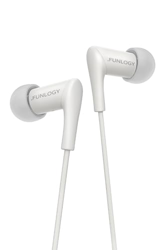 FUNLOGY Wired Earbuds (3.5 mm, White) - color: White