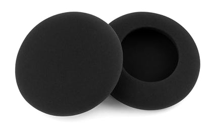 Replacement Foam Earpads for On-Ear Headphones 45mm - 1.8" inch Diameter Sponge Cushions Disposable Covers for Most Standard Size Office Telephone Headsets, Call Center, Office, Classroom, 10 Pack