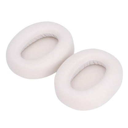 Replacement Earpads, Headphone Ear Cushions, Noise Isolating Memory Foam Soft Protein Leather Headset Ear Pads, 2 Pairs, (White) - color: White