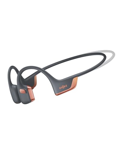 SHOKZ OpenRun Pro 2 Mini Bone Conduction Headphone, Rose Gold, Free Gym Bag | Bundle with Gym Bag；Amazon Exclusive; DualPitch premium sound；Smart Mic; IP55; 12H battery; Running/cycling/hiking - color: Rose Gold, size: Mini