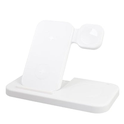 Fabater Wireless Charging Station, 15W Fast Foldable with 4 in 1 Charging Dock, Multi Device Charger Stand for Phone Watch Headphone Travel