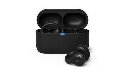 Philips Q2000 Ear-Cuff Style True Wireless Bluetooth Earbuds - 28 Hours Play Time, Clear Calls, Multipoint Connectivity, IPX4 Sweat-Resistant, Black