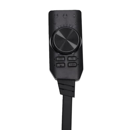 Zunate USB Sound Card 7.1 Surround Sound Adapter, External Audio Converter with Volume Control and Mic Mute for PC Laptop Desktop Gaming Headset Audio Jacks