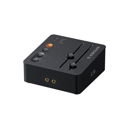 Fosi Audio C3 Gaming DAC Amp for PC, USB Headphone Amplifier with 7.1 Surround Sound, Desktop Volume Control, Footstep Enhancement, Compatible with PS5, Switch, Laptop, Headset for FPS