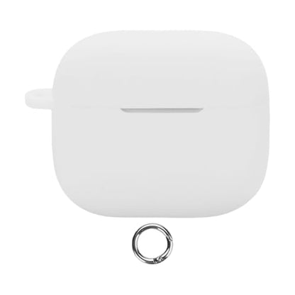Ultra Thin Silicone Cover Shell Earphone Case Comfortable Touch for Scratch Protector Soft Touch - color: white
