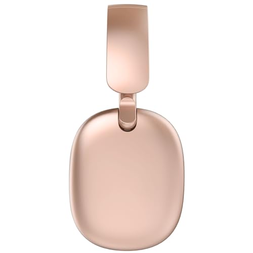 C6 Active Noise Cancelling Headphones, Wireless Over Ear Bluetooth Headphones, 60H Playtime, Lightweight Folding Deep Bass Comfort Fit Ear Cups Headset with Mic for iPad/PC/Home Rose Gold - color: Rose Gold