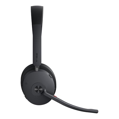 BH74 Yealink Headset Bluetooth Wireless On-ear, Teams/Zoom Certified, Compatible with Poly, Cisco, Avaya, Mitel phones, Acoustic Shield Mic & Hybrid ANC, Long Battery, Ideal for Office & Remote work - style: BH74-UC-MC