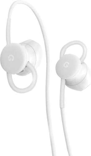 Google Earbuds Wired Headset USB-C, Comfortable Fit, Inline Controls, Compatible with Type-C Phones - White (Retail) - style: RETAIL