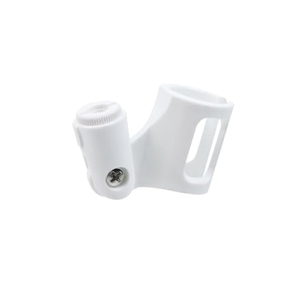 4Pcs Microphone Clip Rubber Flexible Mic Holder (White) | Handheld Wireless, Adjustable Angle, Inner Diameter Range 30-50mm - style: White, Square
