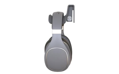 Headphone Wall Mount, Under Desk Headphone Hanger, Controller Holder, Gamepad Controller Holder, Adhesive/Screws, Universal Hanger Hook (Grey) - color: grey