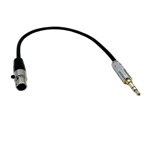 3.5mm to Mini XLR Cable, 4 Pin Mini XLR Female to 1/8 Inch mini Jack TRS Stereo Male Microphone Audio Cable for MP3 Players,Phones,Speakers（30CM/1FT）