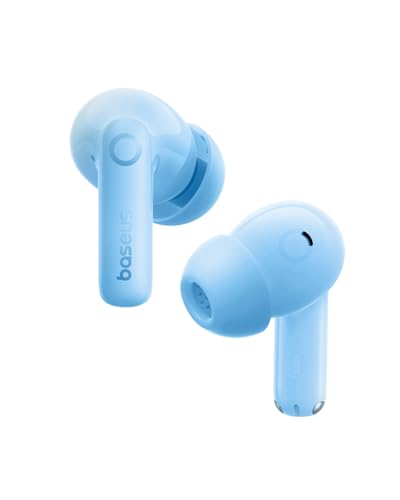 Baseus Bass BP1 Pro Noise Cancelling Wireless Earbuds, Real-Time Adaptive Noise Cancelling, Adaptive Active EQ, LDAC Hi-Res Sound, 6-Mic AI Clear Calls, 55H Playtime, IP55 Waterproof, Bluetooth 6.0 - color: Ocean Blue
