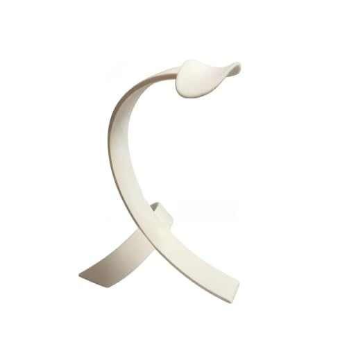 Over-ear Headphone Stand/Desktop Headset Holder–8kg Load Capacity,Suitable for Gaming Rooms,Offices,and Various Desk Setups (Black,White)(White) - color: White