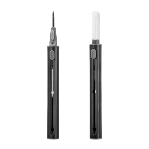 Earphone Cleaner Kit Earbud Phone Cleaner Tool,Black - color: Black