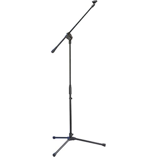 Audio-Technica AT2020 Cardioid Condenser Microphone Bundle with Pop Filter + XLR Cable + Microphone Stand + Microfiber Cleaning Cloth (5 Items) - style: Boom Mic Stand