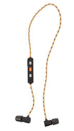 Walker's Flexible Bluetooth Neckband Headset 30 NRR Passive Hearing Protection Earbuds with 12" USB Charging Cable & EVA Carrying Case