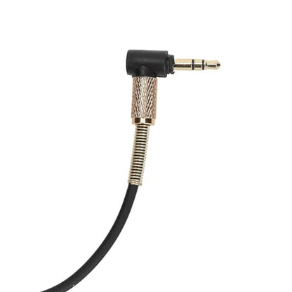 Coiled 3.5mm Aux Cord 4.6-6.9ft Gold Plated Retractable Audio Cable for