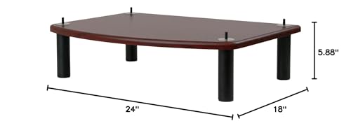 Pangea Audio Vulcan Add-On Shelf with 5.25" Posts Rosenut Red - color: Rosenut Red