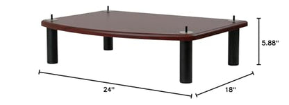 Pangea Audio Vulcan Add-On Shelf with 5.25" Posts Rosenut Red - color: Rosenut Red