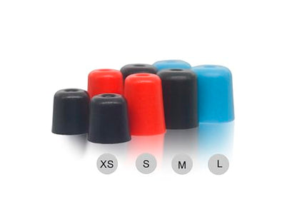 Klowcok Foam Eartips for ISOtunes, Westone, Plugfones, Etymotic, Large | Earbuds Replacement Tips, Comfort Fit, 3 Pairs, Black - size: Large