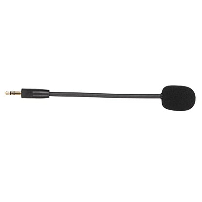 Replacement Game Mic for Kingston Hyper X Cloud Orbit S, 3.5mm Detachable Flexible Game Microphone, Noise Cancelling Rotatable Design Mic for Gaming Headsets
