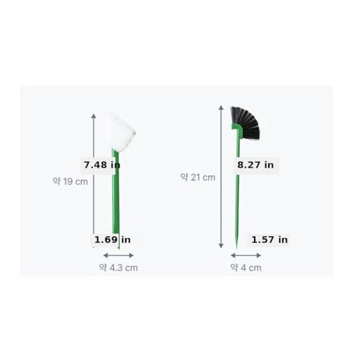 Mini Keyboard Cleaning Brush Set (3-Pack), Detail Crevice Cleaning Tool with Scraper and Microfiber Head for Window Tracks, Air Vents, and Electronics, Green