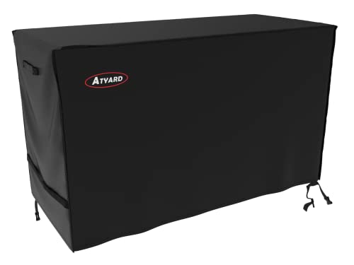 ATYARD 42-inch Outdoor Cover for Keter Unity (Small) Portable Table - UV Resistant, Breathable, All Weather (42" L x 24" W x 32" H) Black - color: Black, size: 42" L x 24" W x 32" H