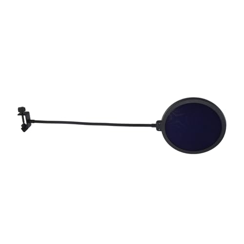 YARNOW Microphone Windscreen with Mesh Design Pop Filter for Noise Reduction Live Broadcasting Podcasts and Home Studios Durable and Washable Protective Cover Large