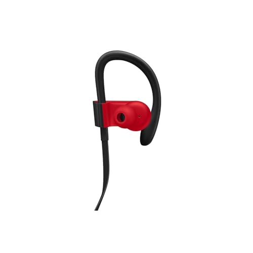 beats Powerbeats3 Wireless Ear-Hook Headphones Decade Collection Black/Red MRQ92 (Renewed)