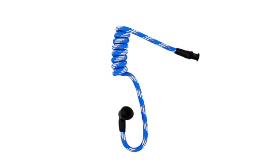 FilmPRO Surveillance Radio Earpiece with Mic, Dodger Blue | Durable 2-Pin Connector, Film & TV Production Use, Compatible with Walkie Talkies - color: Dodger Blue