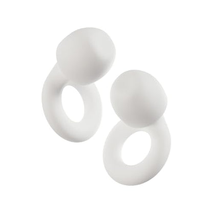 Loop Quiet 2 Ear Plugs - Ultra-Comfy Reusable Hearing Protection for Sleep | 24dB SNR noise reduction. Flexible, customizable fit. Reusable & washable. For deep focus, travel, noise sensitivity - color: White