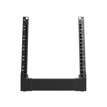 6U Small Desktop Network Rack 10 inch Mini Open Frame Cabinet - size: 6U