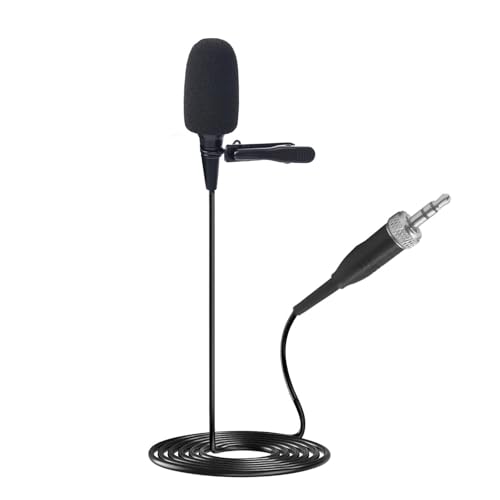 Lavalier Microphone, Cardioid Condenser Clip On Microphone, Lapel Microphone Compatible with Sennheiser Microphone Wireless System, 3.5mm Screw Lock Plug, Ideal for Lectures, Theater, Actors - size: 3.5mm Screw Lock Plug