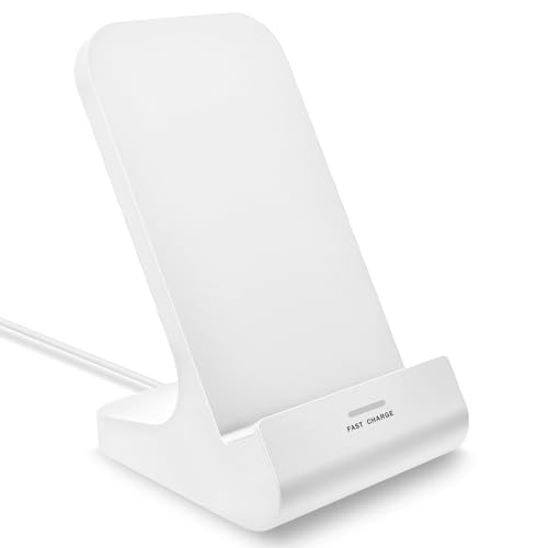Z1 Wireless Charger Wireless Phone Charger Stand 10W Max Compatible with Apple iPhone 12/12 Pro Max/ 11Pro/11Pro Max/XR/XS Max/XS/X/8/8Plus, Samsung Galaxy - color: 1 Pack White