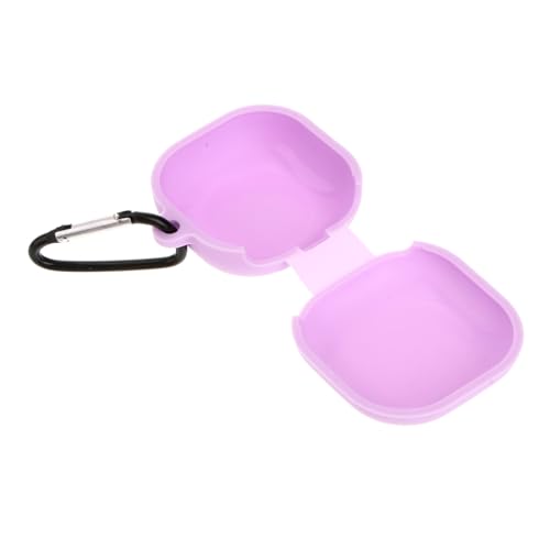 Buds Live Earphone Case Protective Cover for Wireless Earbuds Earbuds Compatible Carrying Ring - color: Purple