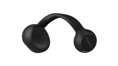 Philips Q2000 Ear-Cuff Style True Wireless Bluetooth Earbuds - 28 Hours Play Time, Clear Calls, Multipoint Connectivity, IPX4 Sweat-Resistant, Black